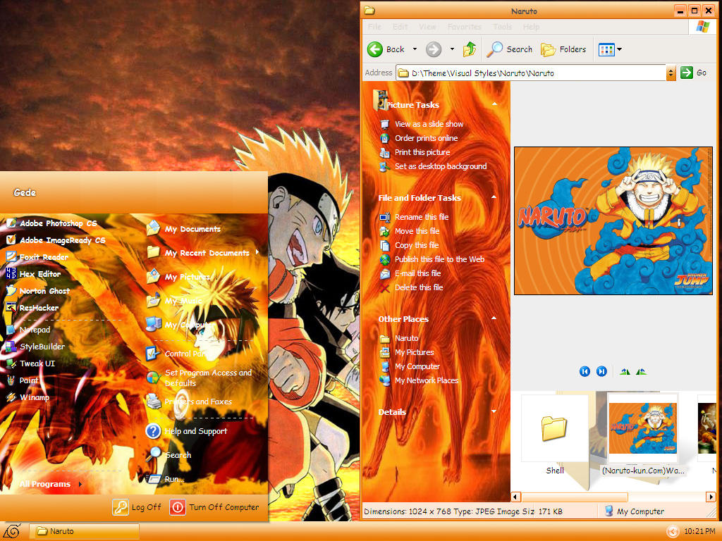 Tema Naruto para Desktop