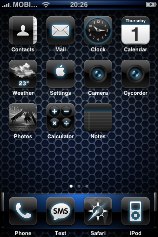 Blue_theme for iPhone