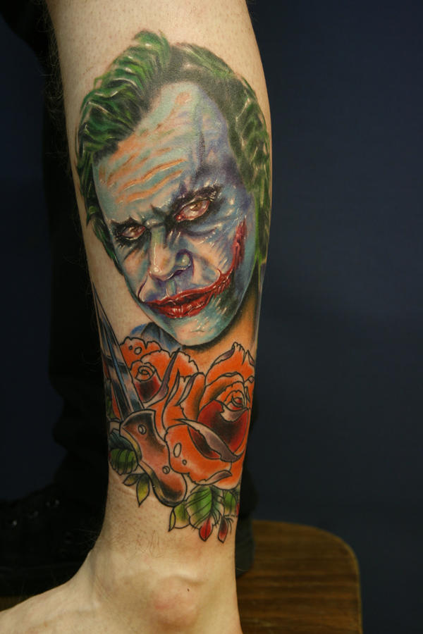 evil joker tattoo. Evil Joker Tattoos