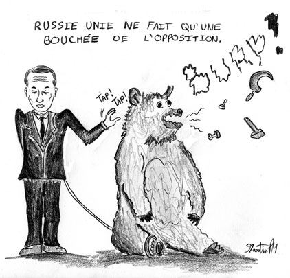 Caricature Russie unie